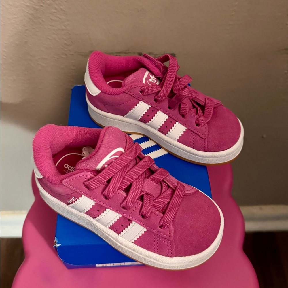 adidas Originals Campus 00s "Semi Lucid Fuchsia/White/Gum" Toddler Girls' Shoe
